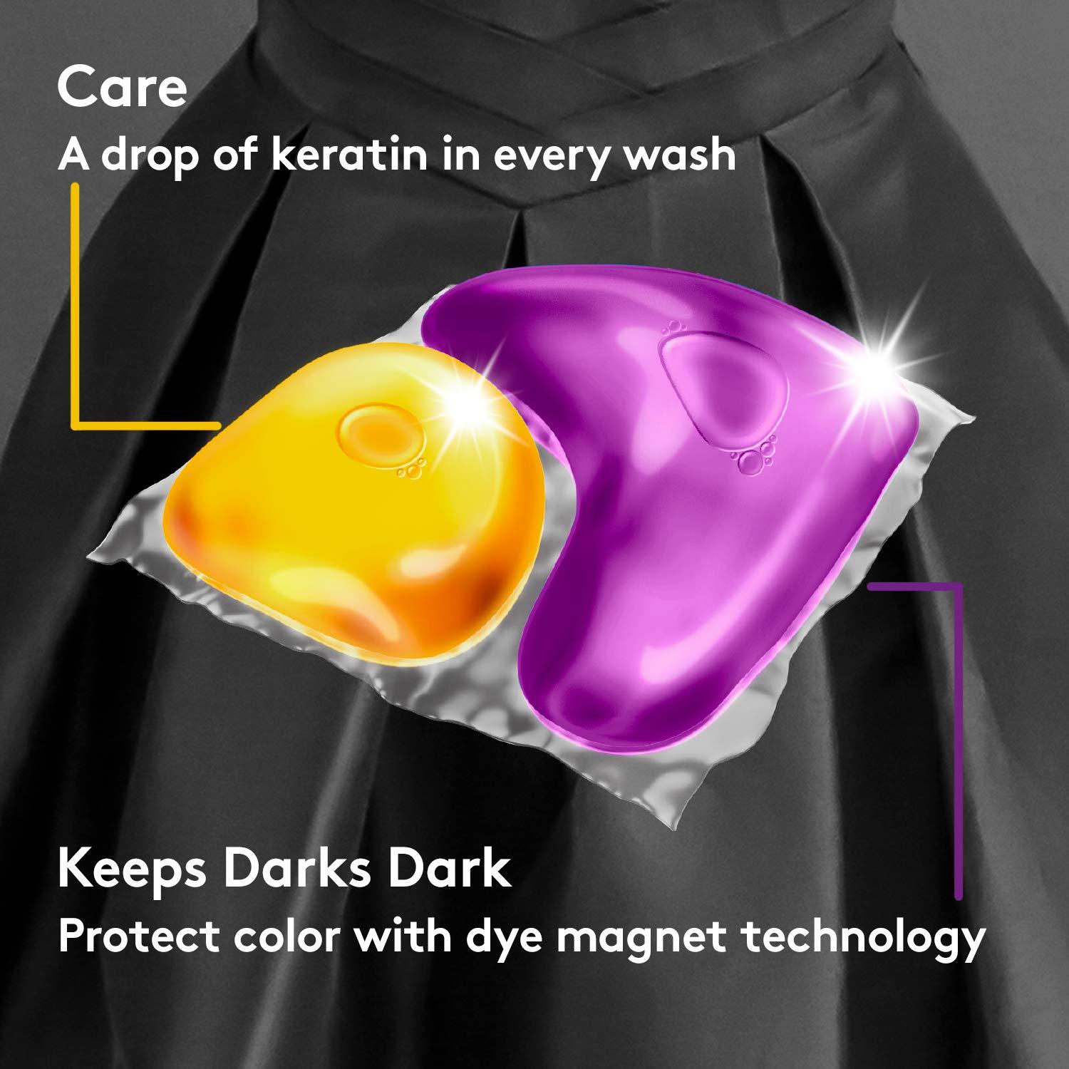 Woolite Woolite Darks Pacs, Laundry Detergent Pacs, 30 Count, for Standard and HE Washers, detergent for black clothes, black dark detergent