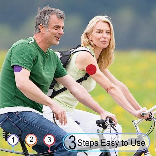 iFunyo Dexcom G7 Adhesive Patches Waterproof, 25Pack(5 Colors Combo) Overlay for Dexcom G7 Over Patch Tape,Premium Hypoallergenic & Latex-Free,10 Days Long Stay