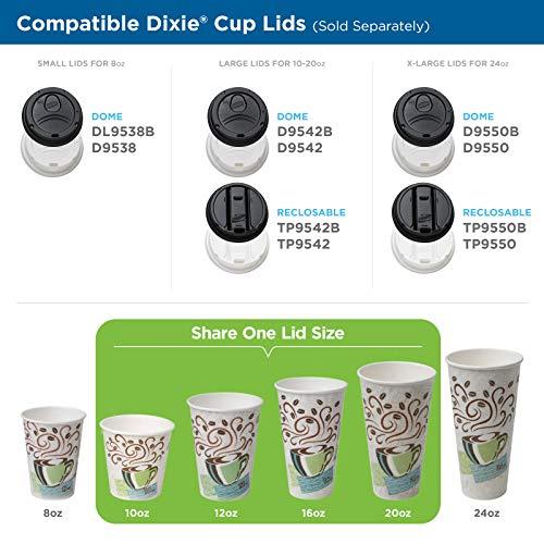 Georgia-Pacific Dixie PerfecTouch 12 Oz Insulated Paper Hot Coffee Cup by GP PRO (Georgia-Pacific), Coffee Haze, 5342DX, 500 Count (25 Cups Per Sleeve, 20 Sleeves Per Case)