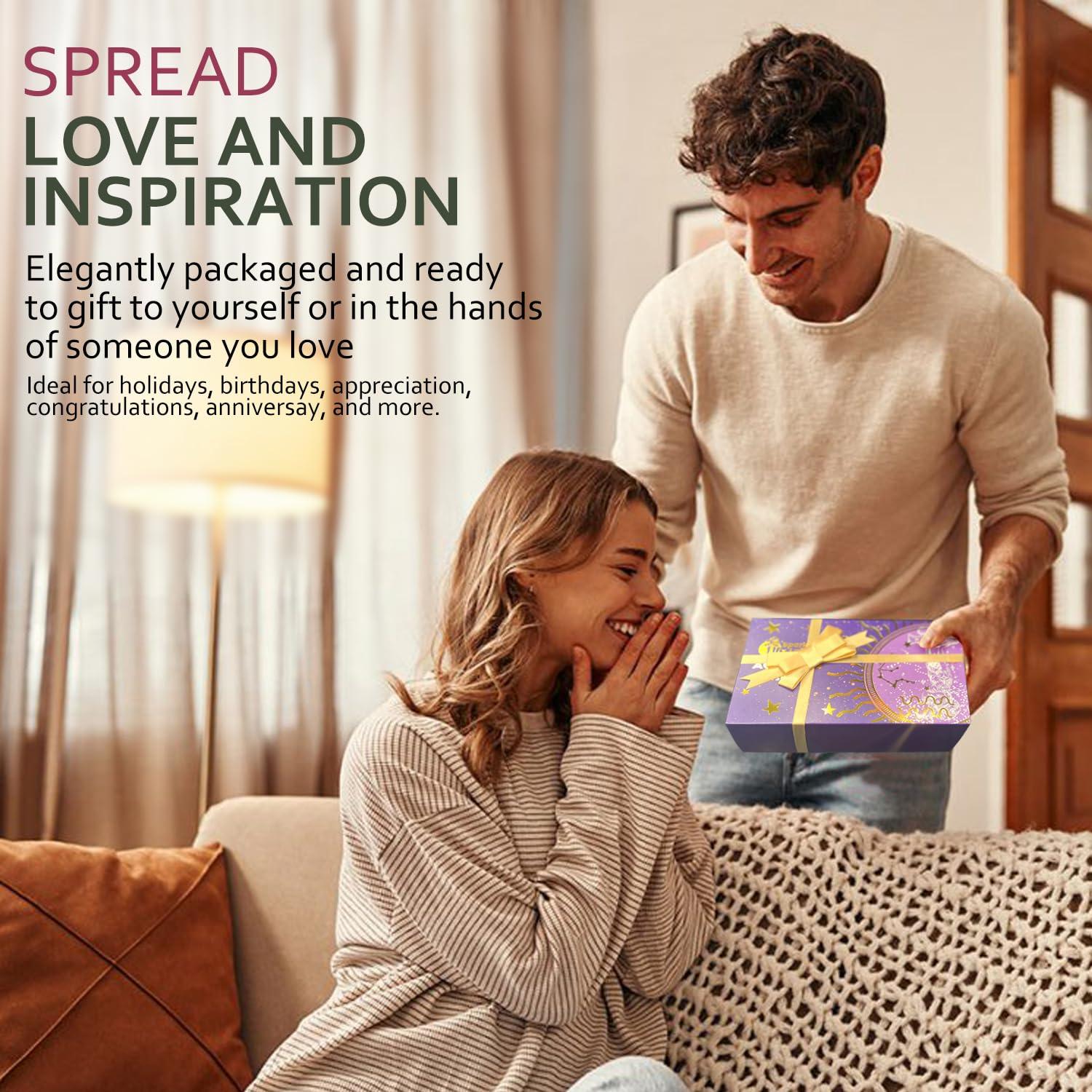 Sparkle x Lab Sparkle x Lab Libra Crystals Gift Set Zodiac Signs Healing Crystals Set Birthstones Libra Astrology Crystals Healing Stones Gifts Gifts for Her Birthday Gifts for Women Men