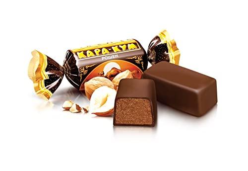 Roshen Roshen KaraKum with Waffle Crumbs & Praline Filling, Kosher, Delicious, Flavorful Sweets Bulk Candy 2.204lb/1kg