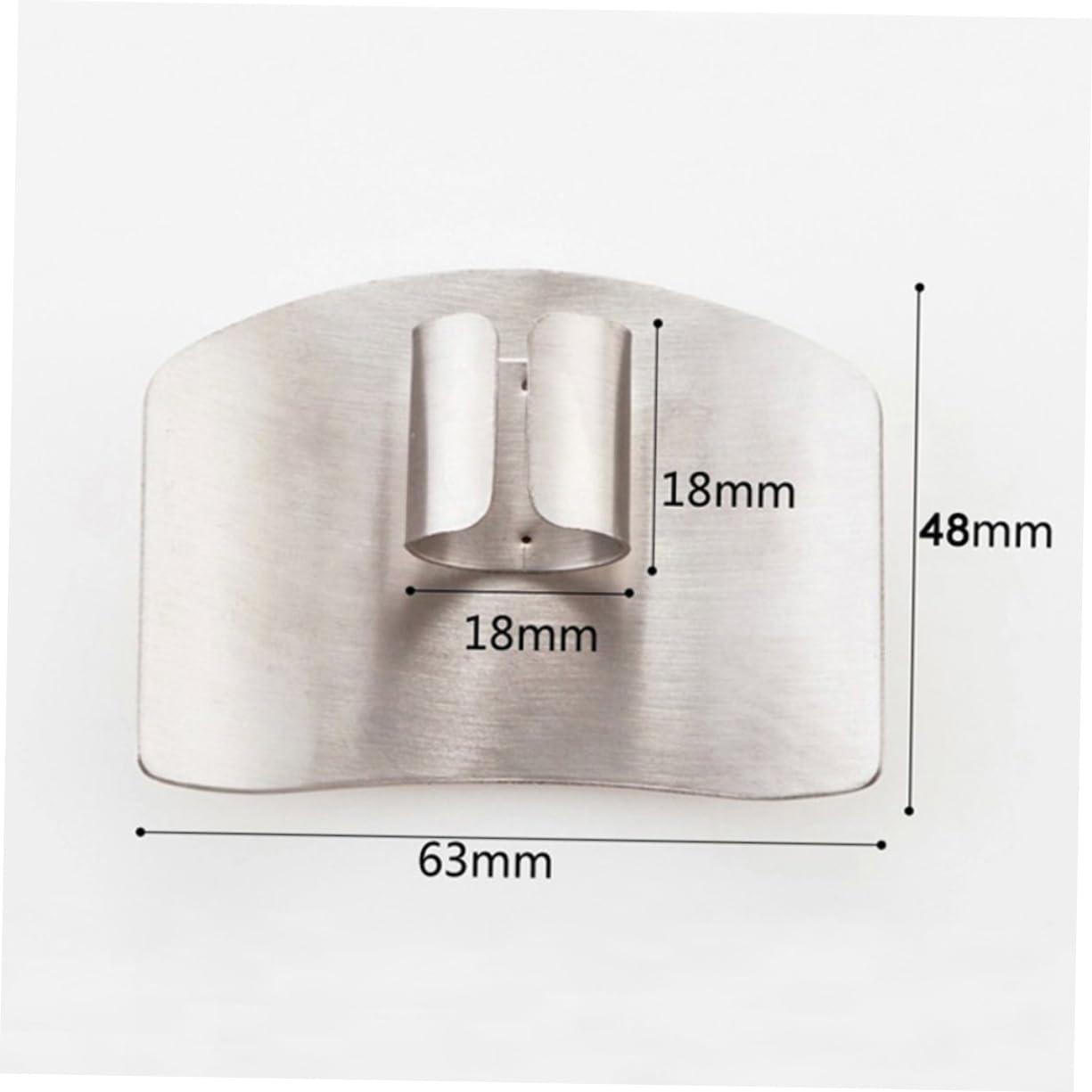 Healvian Healvian 6 Pcs Home Kitchen Tool Hand Protector for Knife Fingerling Trap Nail Protection Gel Hand Support Tape Finger Care Protector Household Tools Fingertip Protectors Thumb Ring Silver