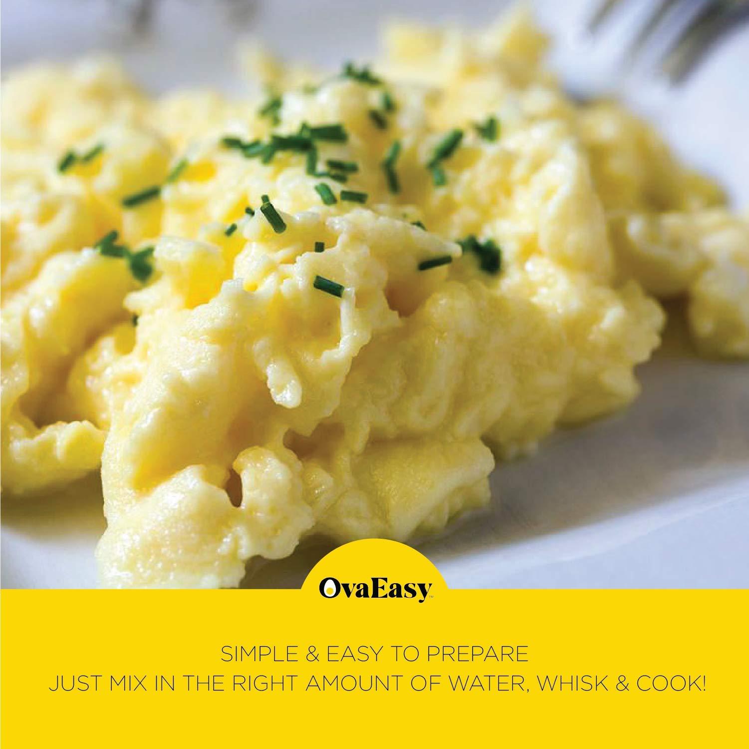 Ova Easy OvaEasy Dehydrated Egg Crystals 4.5oz. (128g) Bag Powdered Eggs Made From All-Natural Ingredients Easy-To-Prepare Egg Powder Dehydrated Food Perfect for Camping & Backpacking (6-pack of 4.5 oz. bags)