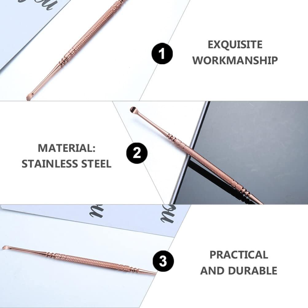 Healeved 5pcs Ear Spoon Earwax Removal Tool Ear Cleaner Ear Picking Spoon Earwax Spoon Ear Wax Removal Tool Clean Tool Home Earpick Ear Clean Accessory Wax Curette Earwax Cleaning Tool