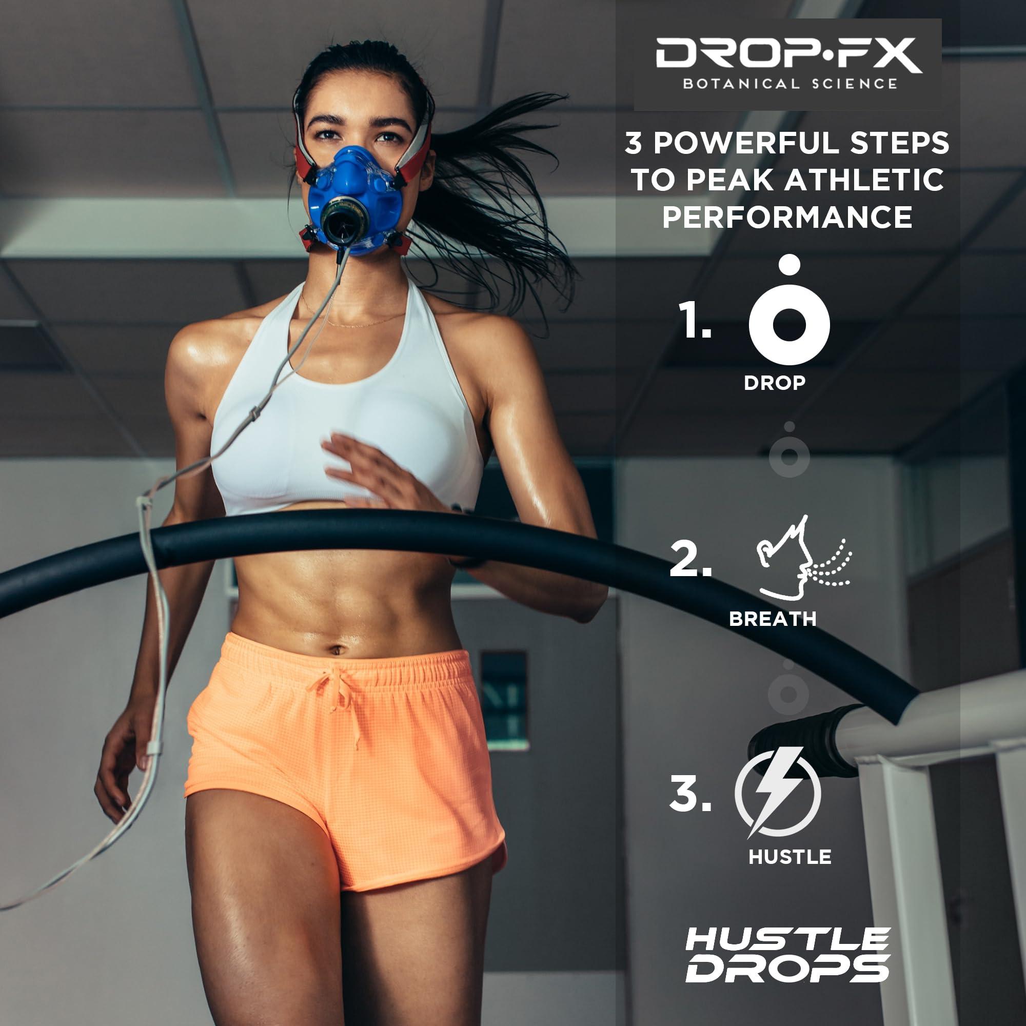 Hustle Drops DropFx Hustle Drops - Fast-Acting Respiratory Support with Peppermint & Wintergreen, Natural Breathing Enhancement, Airway Expansion & Oxygen Flow
