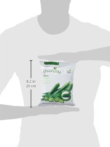 Green Day Green Day Real Vegetable Net 100% Natural Okra Chips Snack, 25 Gram (Pack of 3)