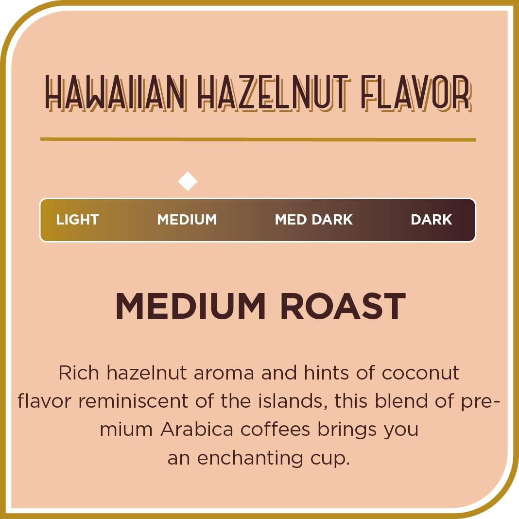 Don Francisco\'s Don Francisco\'s Premium Hawaiian Hazelnut Medium Roast Ground Coffee - 100% Arabica Beans, Perfect for Drip, Pour Over, and French Press - Carefully Sourced, Family-Crafted Since 1870 (12 oz Bag)