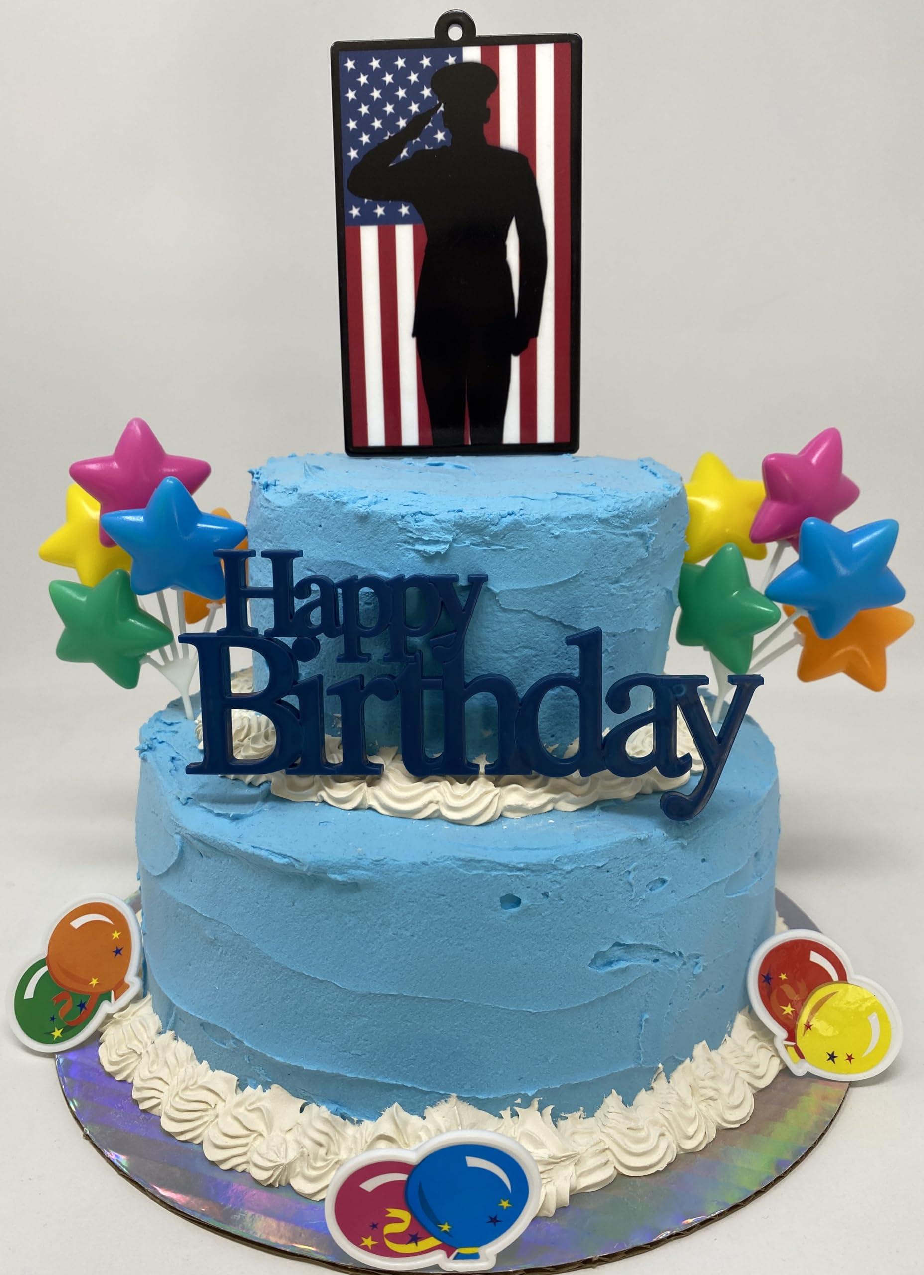 Generic Generic Marines Armed Forces Cake Topper Set