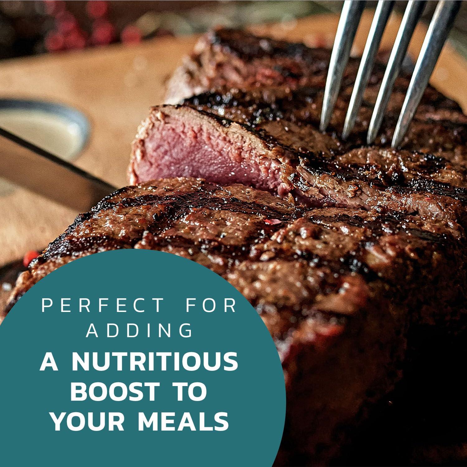 Carnivore Crisps Carnivore Crisps Grass-Fed and Finished Beef and Organ Blend Flour, Premium Beef flour for Cooking and Seasoning, Rich in Protein, Paleo & Keto Friendly, 6 oz