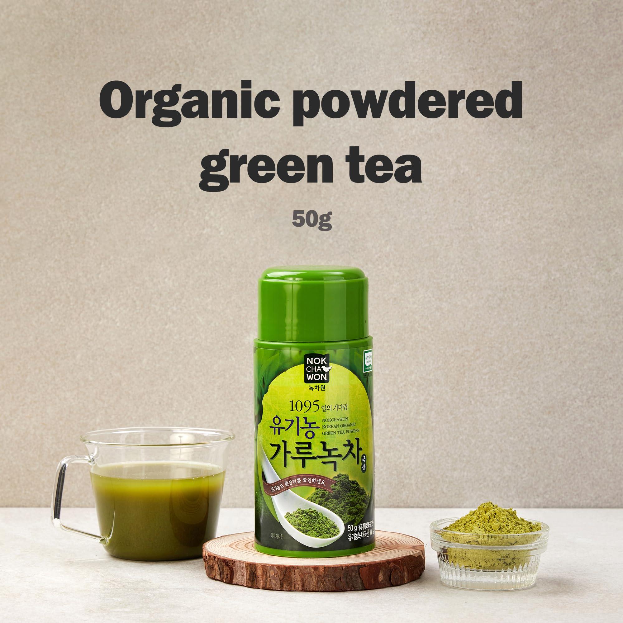 Nokchawon [Nokchawon] Organic Powdered Green Tea from Korea, Korean Matcha, Unsweetened, Green Iced Tea, Premium Pure Green Tea, Korean Tea, 1 Pack, 1.77 oz (50g)