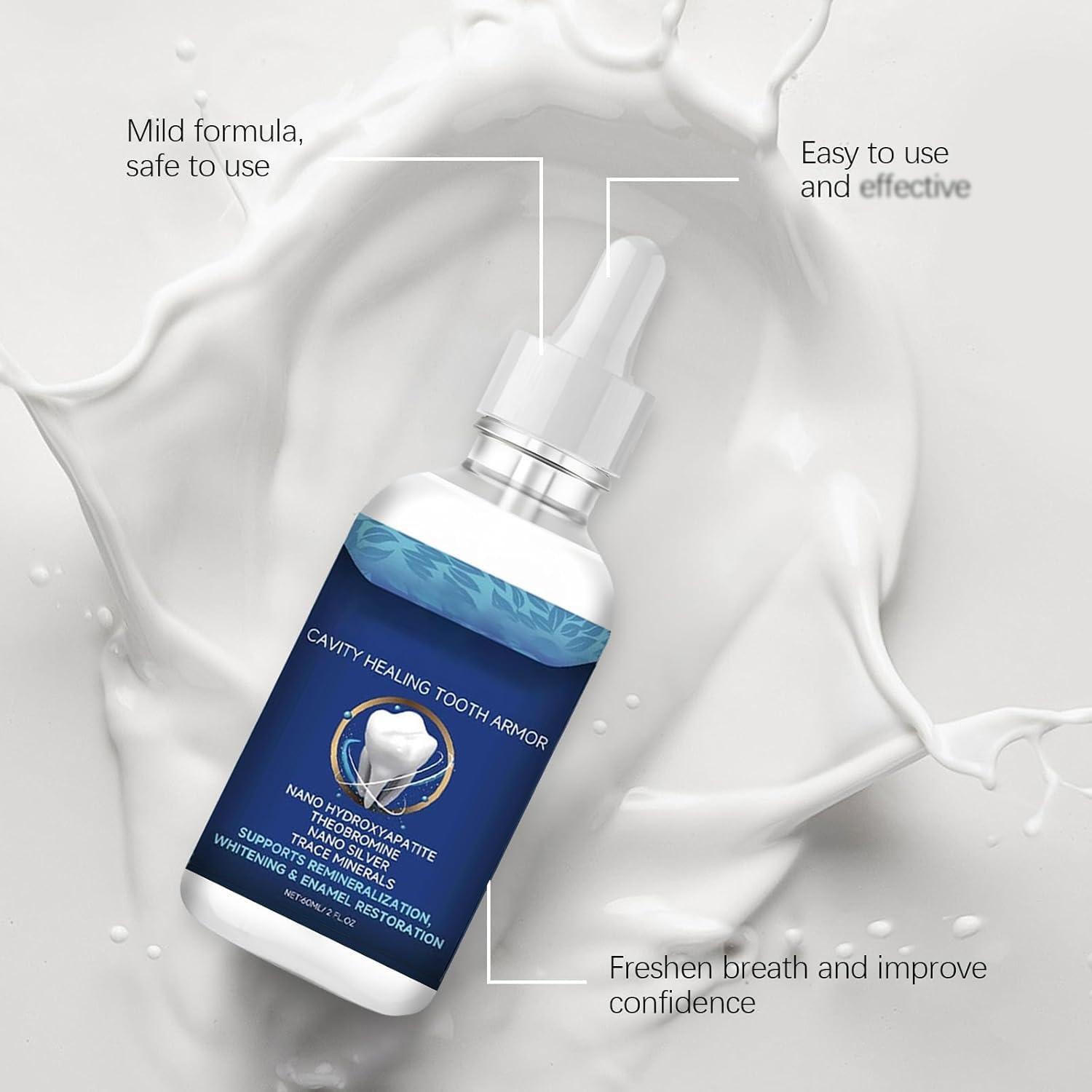 LIOZXIUT Dentite Cavity Healing Tooth Armor, Dentite Tooth Armor, Dentite Cavity Healing Tooth Armor Liquid, Dentite Cavity Tooth Armor, Helps Keep Gum Helthy (2pcs)