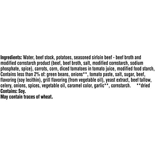 Campbell\'s Campbells Chunky Soup, Sirloin Steak With Hearty Vegetables Soup, 18.8 Oz Can