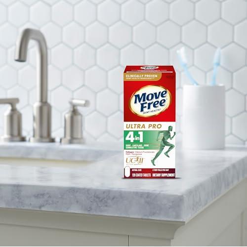 Move Free Move Free Ultra Pro with Quadruple Action Joint Support - Type 2 Collagen MSM Calcium Fructoborate & Manganese - Supports Joint Cartiliage Bone Connective Tissue, 120 Tablets (30 servings)