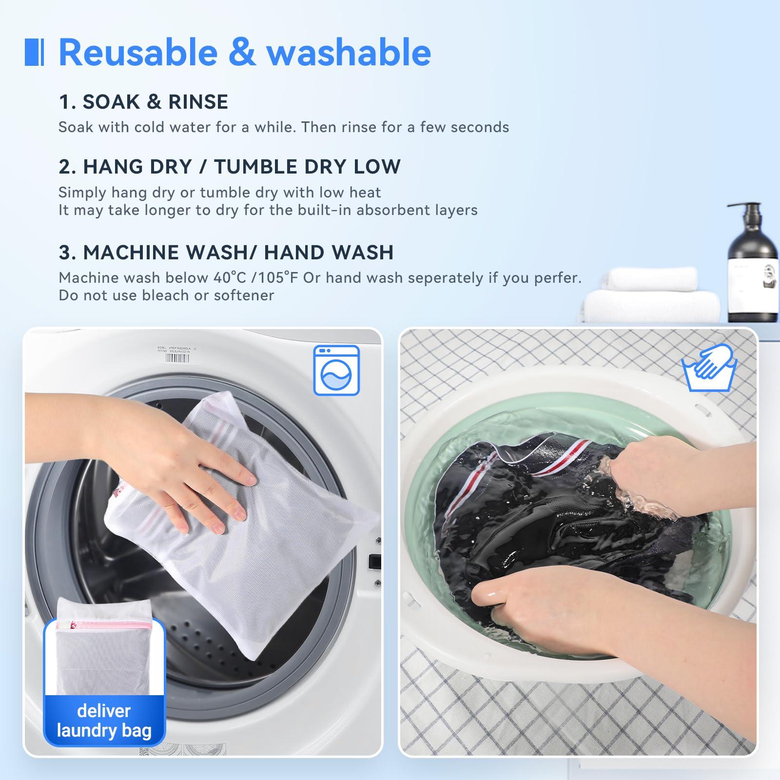 CARER Healthcare Incontinence Pregnancy Mens Incontinence Boxer Briefs 2PCS Leakproof Urinary Incontinence Underwear for Men with Front Absorbent Area for Bladder Leakage Protection, Instant Absorbency Mens Incontinence Underwear, Small