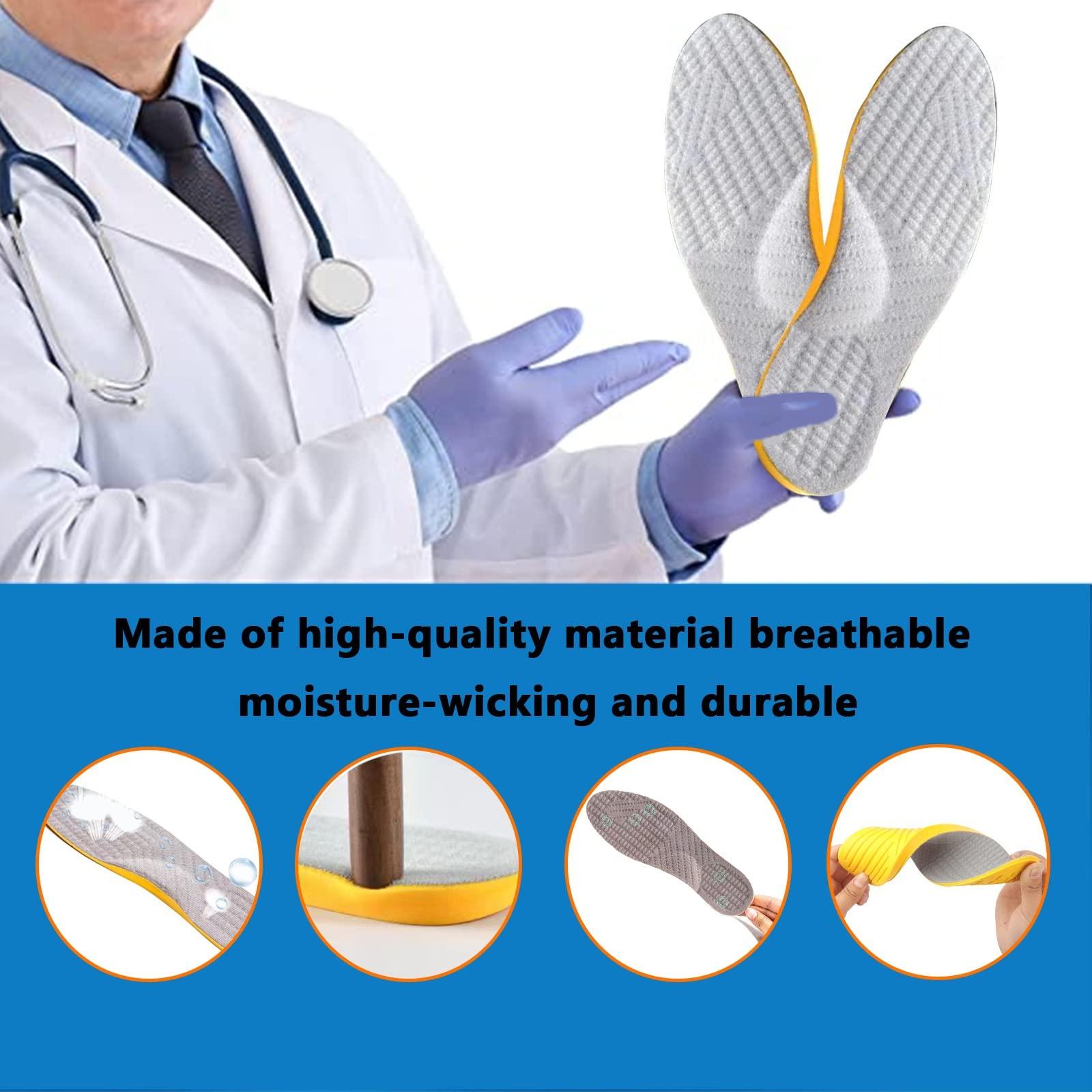 Zelbuck Supination Correction Insoles for Men & Women - Orthotic Inserts for Over-Supination Relief - Supportive Sole Inserts for Correcting Supination - Ideal for Active Lifestyles