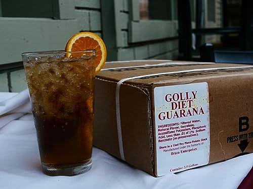 Golly Diet Guarana 2.5 Gallon Bag in Box Soda Syrup