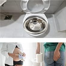 KOREAC KOREAC_ Stainless Sitz Bath Maternity Hemorrhoids Lower Abdominal Coldness Diseases Period Pain