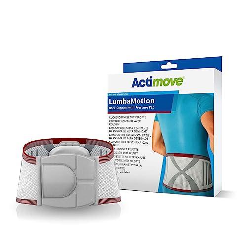 Actimove Actimove Professional LumbaMotion Back Support with Pressure Pad | Lumbar Sacral Support Belt for Lumbar Lower Back Support Belt for Sciatica, Herniated Disc, Scoliosis Back Pain Relief | White, Medium