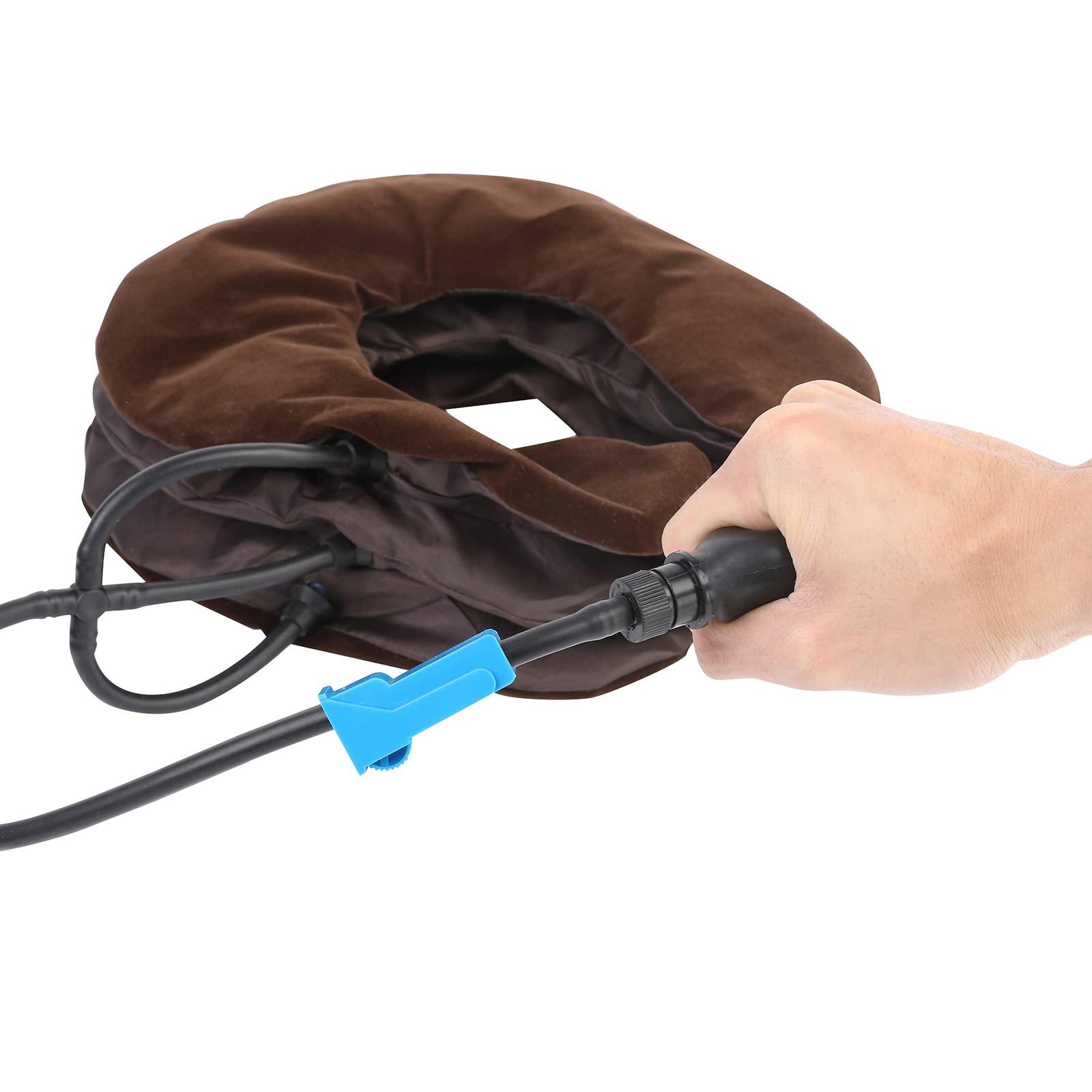 FTQEVLBM Cervical Neck Device Neck Support Traction Inflatable Air Pillow for Pain Relief