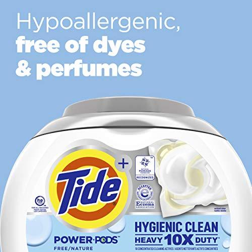Tide Tide Hygienic Clean Heavy Duty 10x Free Power PODS Laundry Detergent, 63 count, Unscented, For Visible and Invisible Dirt