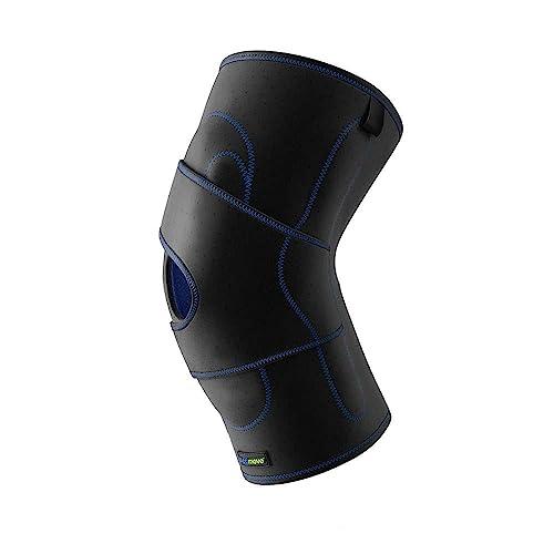 Actimove Actimove Sports Edition Knee Brace Lateral Support Simple Hinges, Condyle Pads J-Shaped Buttress | Left Leg Knee Support for Meniscus Tear, Pain, ACL, MCL, Injury Recovery, Black, Small