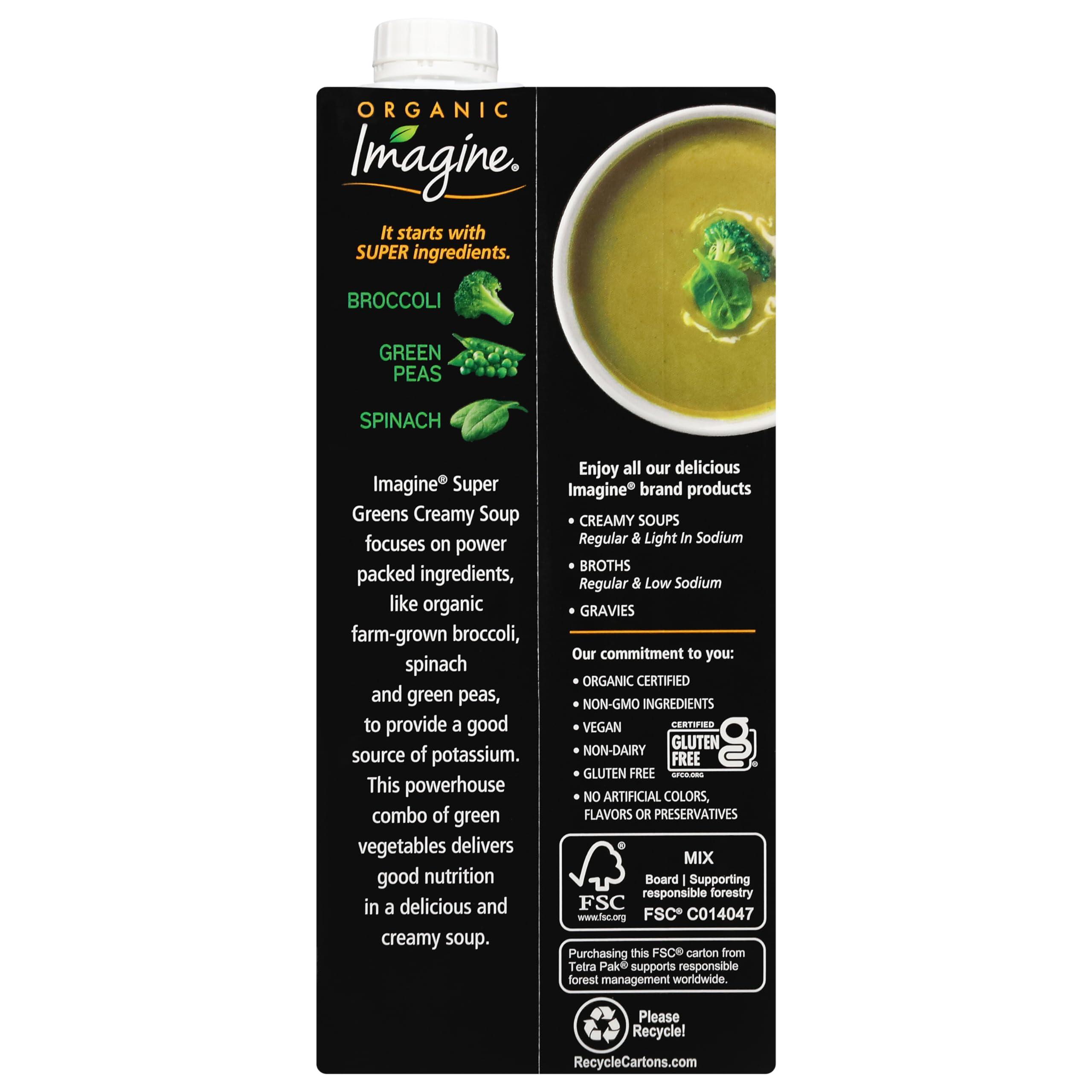 Imagine Imagine Organic Super Greens Creamy Soup 32 fl. Oz (Pack of 6)