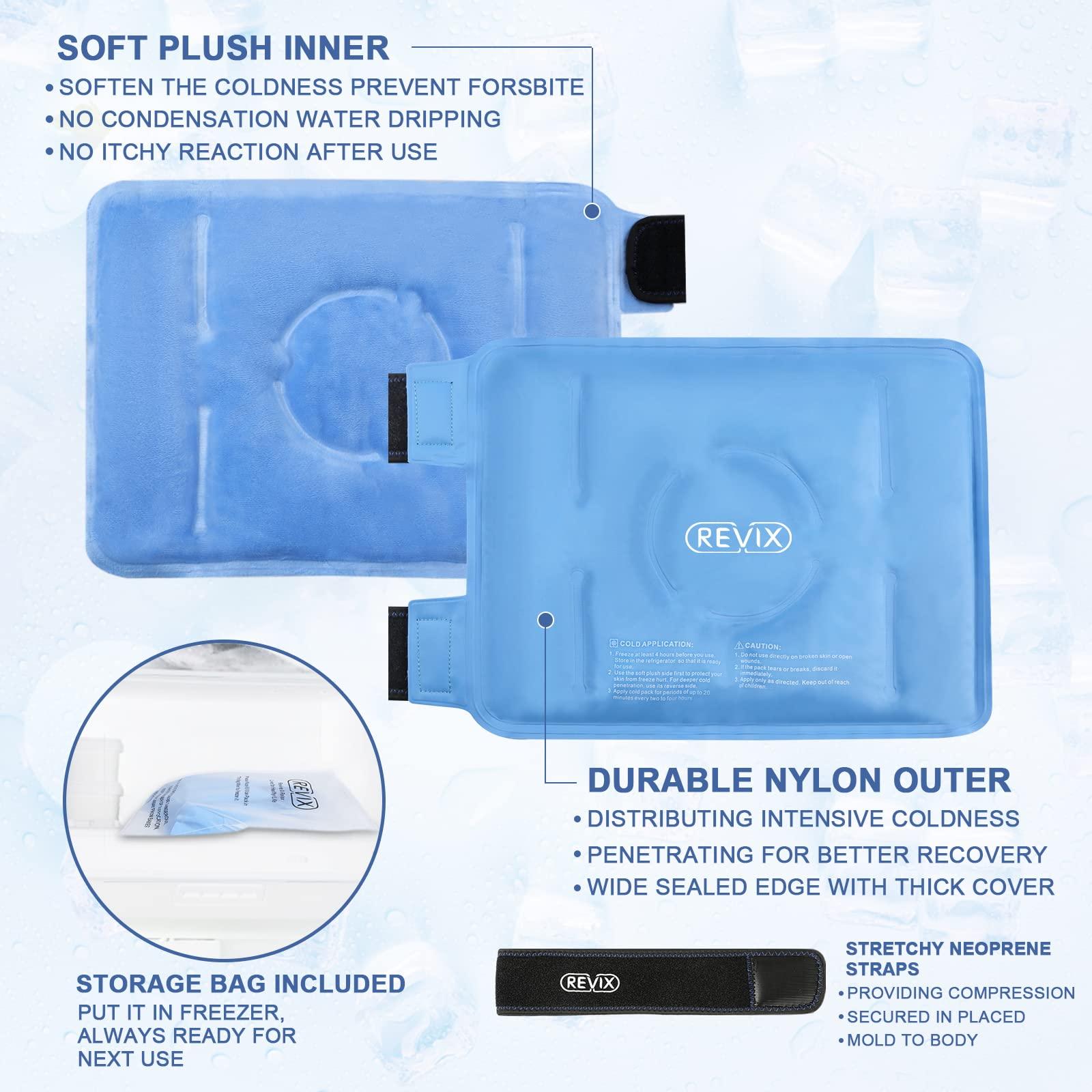 REVIX REVIX Ice Pack for Knee Pain Relief, Reusable Gel Ice Wrap for Injuries