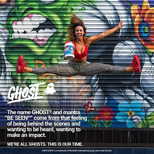 GHOST GHOST Whey Protein Powder, Chips Ahoy - 2LB Tub, 25G of Protein - Chocolate Chip Cookie Flavored Isolate, Concentrate & Hydrolyzed Whey Protein Blend