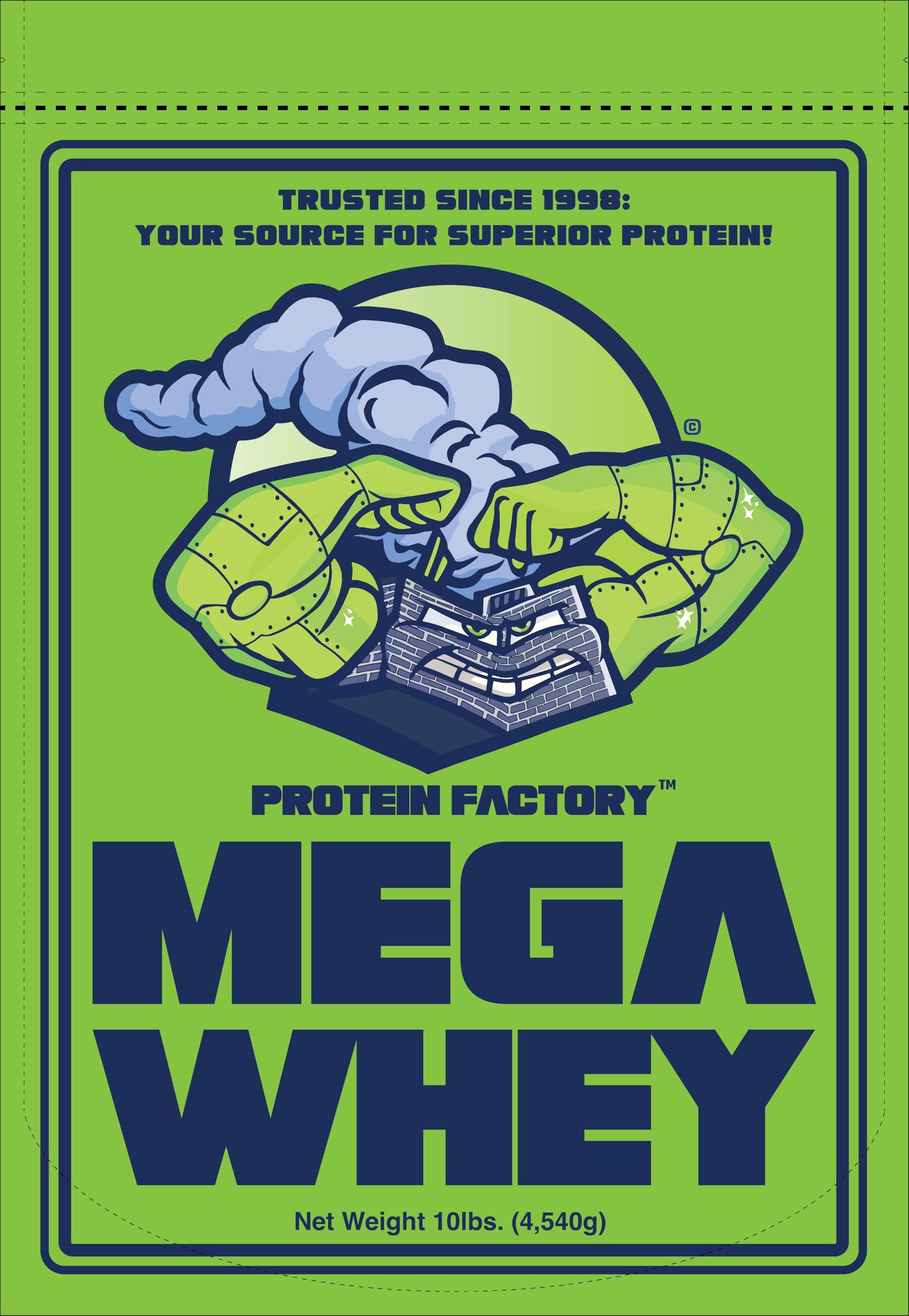 Proteinfactory Protein Factory Unflavored Whey Protein Powder 10lb Pack - 25g of Protein with BCAA & Glutamine for Muscle Gain - Low Fat/Plain - 140 Servings - Ideal Flavorless Supplement for Fitness and Nutrition