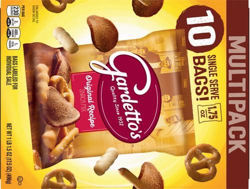 Gardetto\'s Gardetto\'s Snack Mix, Original Recipe, Multipack Snack Bags, 1.75 oz, 10 ct (Pack of 2)