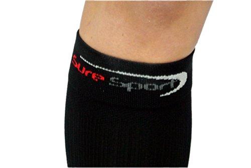 SureSport SureSport Knee-High Compression Socks (Large, Black)