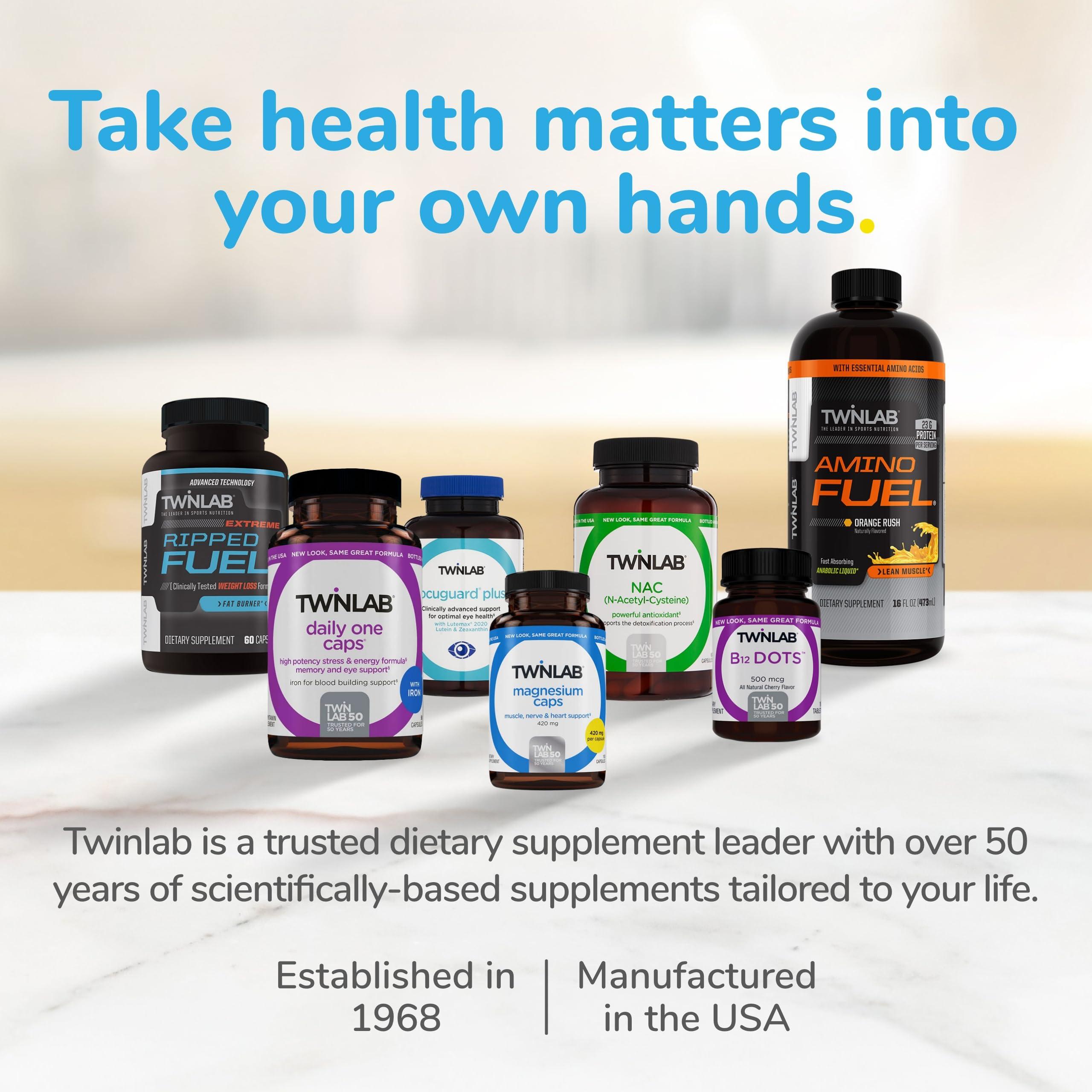 Twinlab Twinlab Amino Fuel - Pre-Workout and Post-Workout Energy Drink & Supplement -32 fl oz, Orange Rush