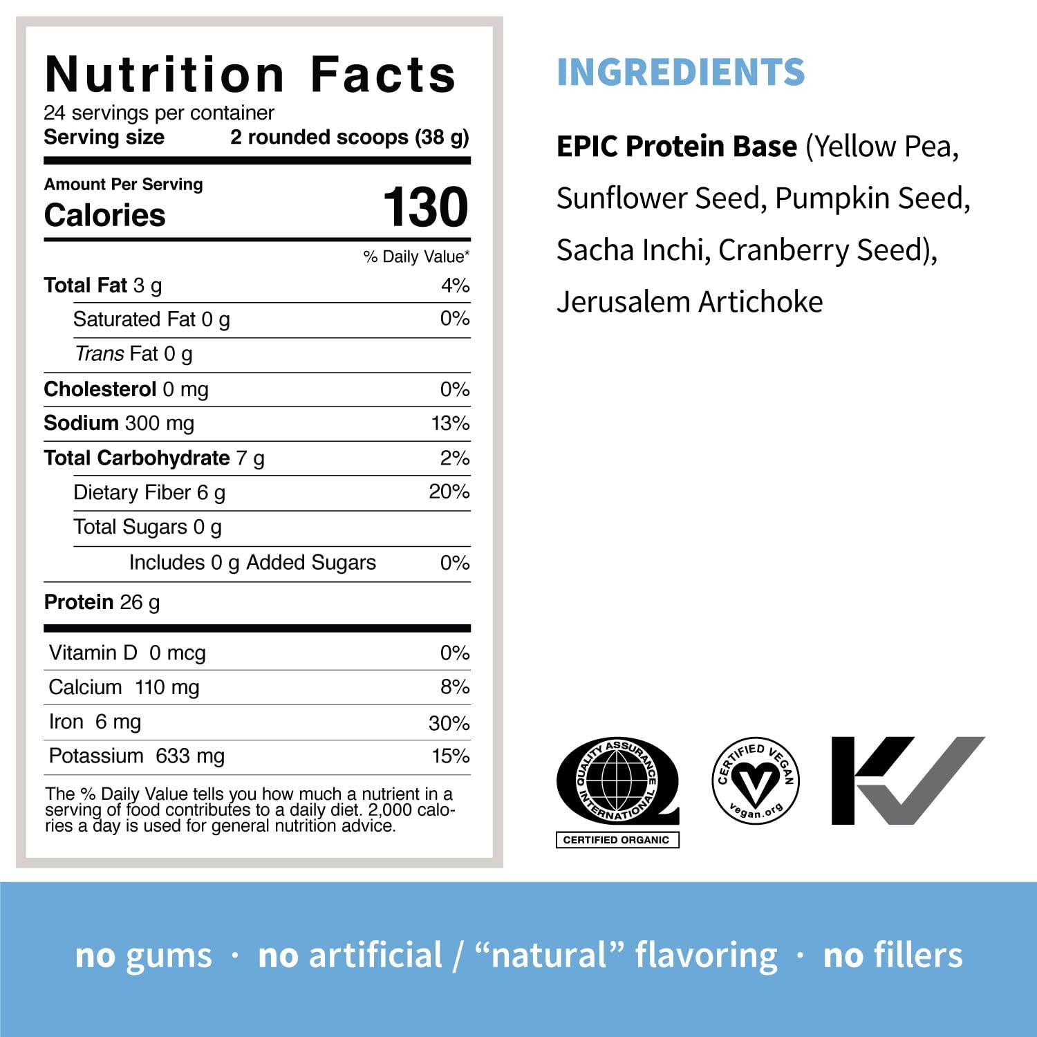 Sprout Living Sprout Living Plant Based Protein & Superfoods Powder, Original, Unflavored | Organic Protein Powder, Vegan, Non Dairy, Non-GMO, Gluten Free, Sugar Free, Perfect Keto Drink Mix (2 lb)