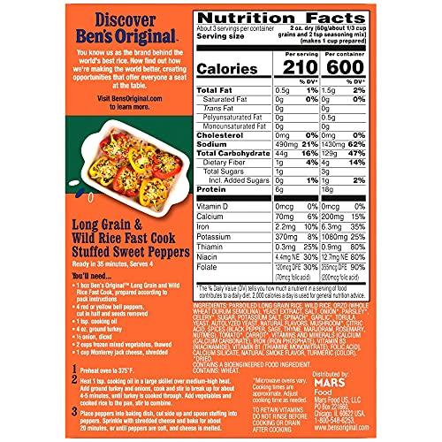 BEN'S ORIGINAL BEN'S ORIGINAL Long Grain Rice and Wild Rice, Fast Cook Rice, 6.2 OZ Box