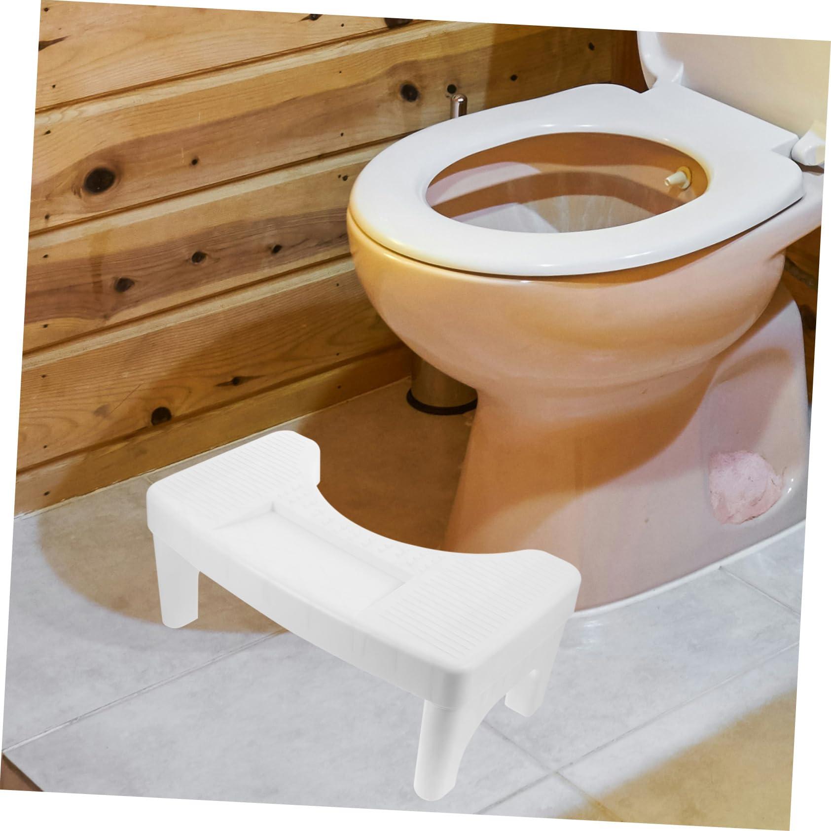 MAGICLULU MAGICLULU Bathroom Stool Anti-Slip Feature Toilet Footstool for Adults Compact Poop Stool for Toilet Easy to Carry
