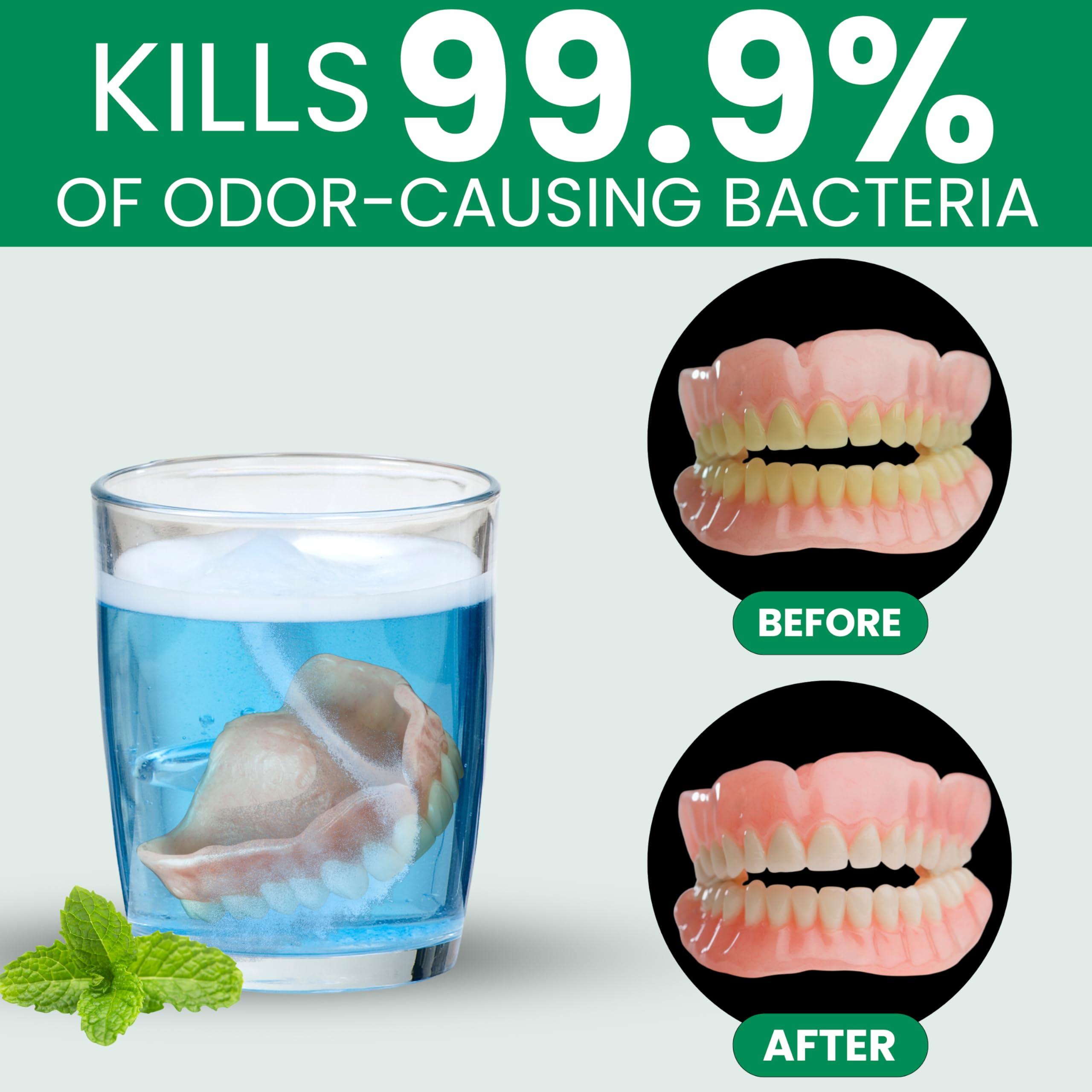 Pro Tech ProTech Denture Cleaner | 180 Cleanings (22 Pack/6 Month Supply) | For Clear Aligners, Dentures, Retainers, Mouth Guards & Night Guards - Cleaning Crystals, Mint