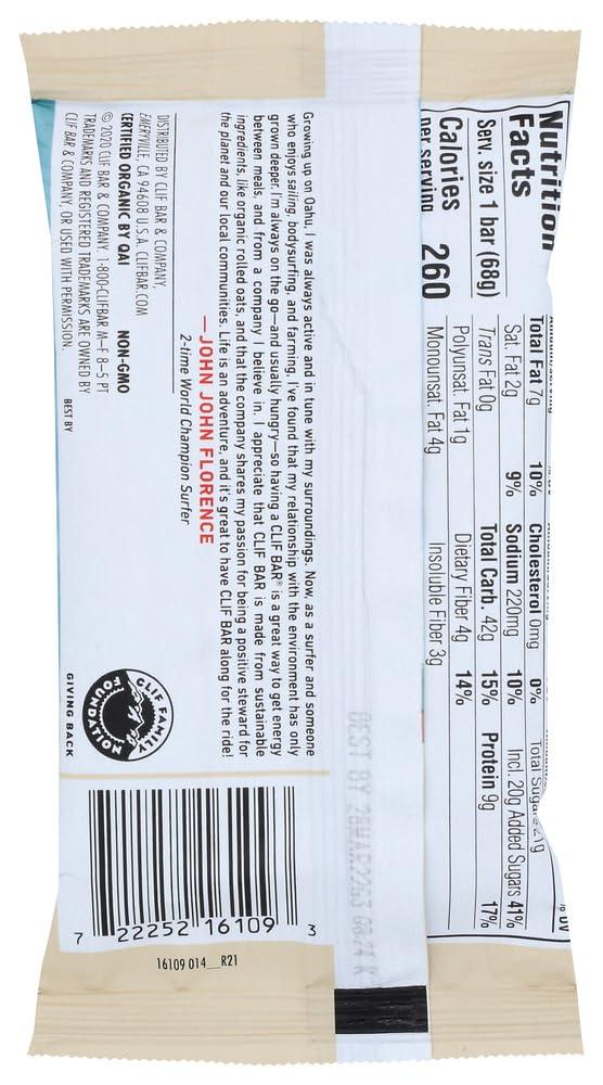 Clif Bar CLIF ENERGY BAR 48 Count, ldabcqs White Chocolate Macadamia Nut