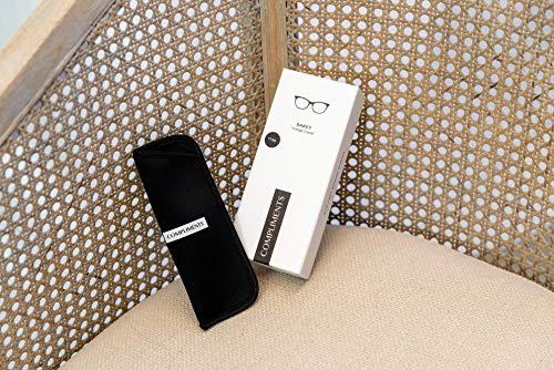 DIFF DIFF Reading glasses for Women, Lightweight Oversized Readers Ava 1.75 designer blue light glasses with magnification, Cream Tortoise