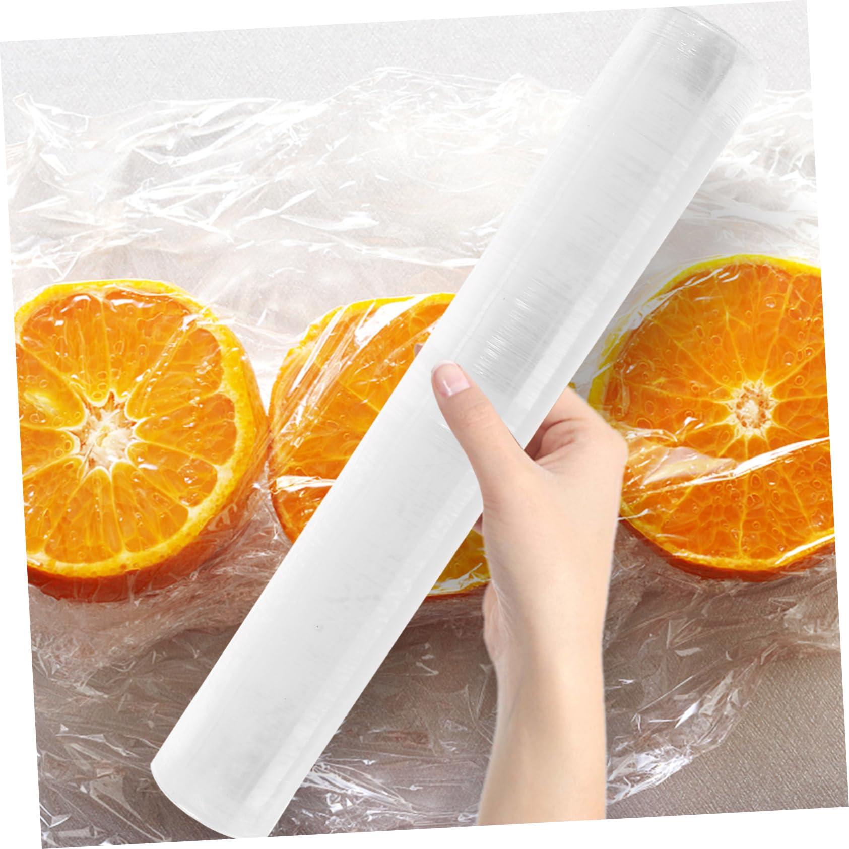 FOMIYES FOMIYES 50M Food Grade Plastic Cling Wrap for Kitchen and Food Preservation 30cm Wide Disposable Cling Film Long Roll for Sealing Food Jars and Leftovers Ideal for Home Use