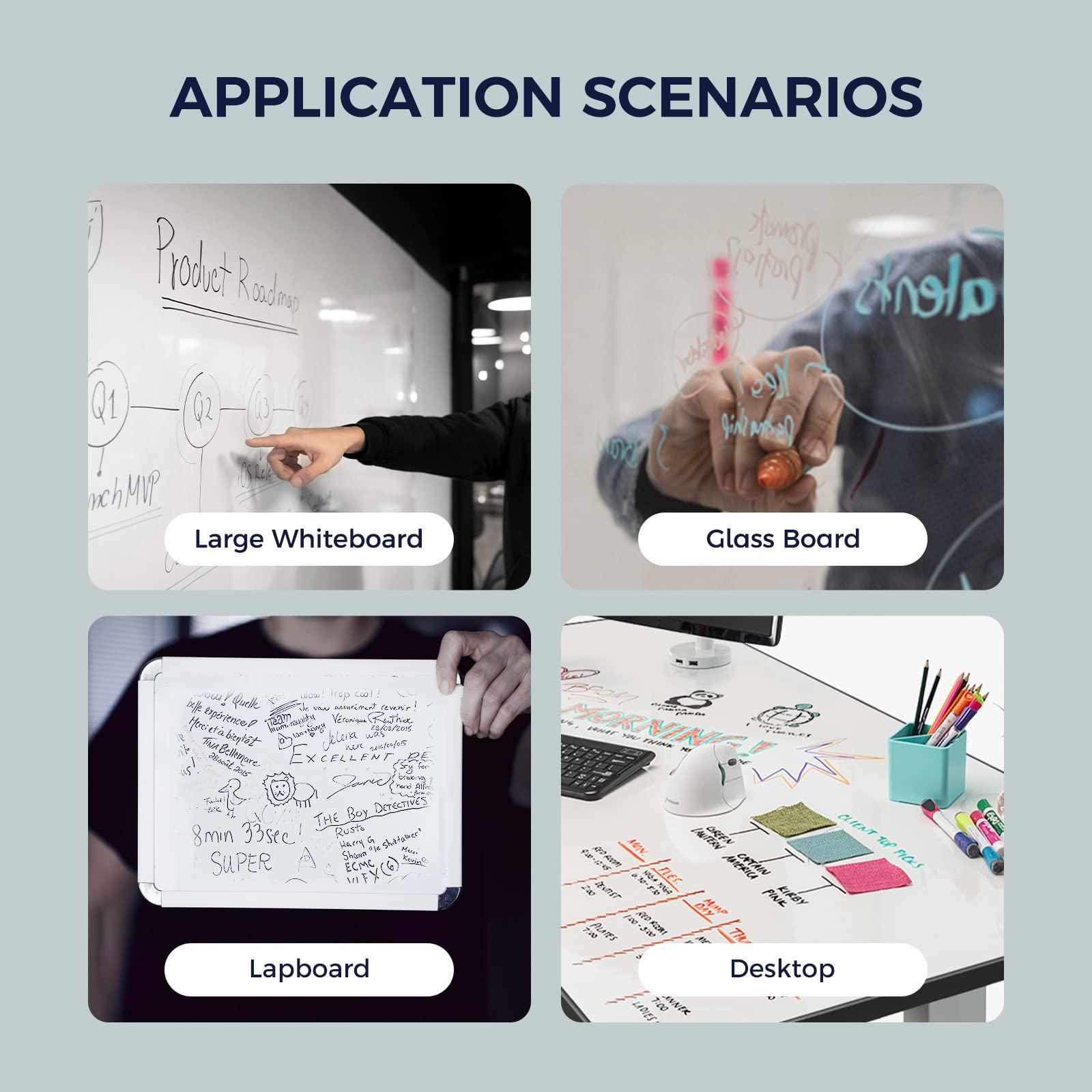 loukin LOUKIN Dry Erase Wipes, Whiteboard Cleaning Wipes, Non-Toxic Cleaning Wipes for Whiteboard, 50 Wipes Per Pack