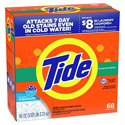 Tide Tide Powder Laundry Detergent, Mountain Spring, 68 loads, 95 oz