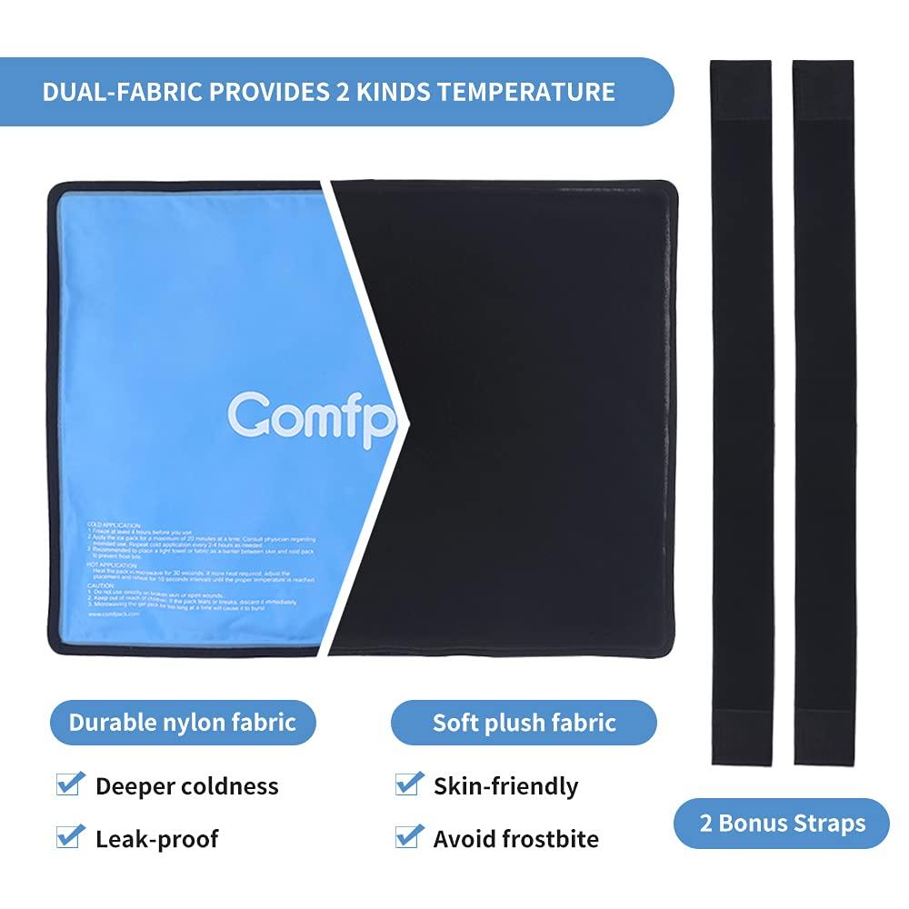 Comfpack Comfpack Heel Ice Pack for Ankle & Foot Pain Relief, Hot Cold Therapy Ice Pack Wrap with Straps for Sport Injuries, Swelling & Sprain