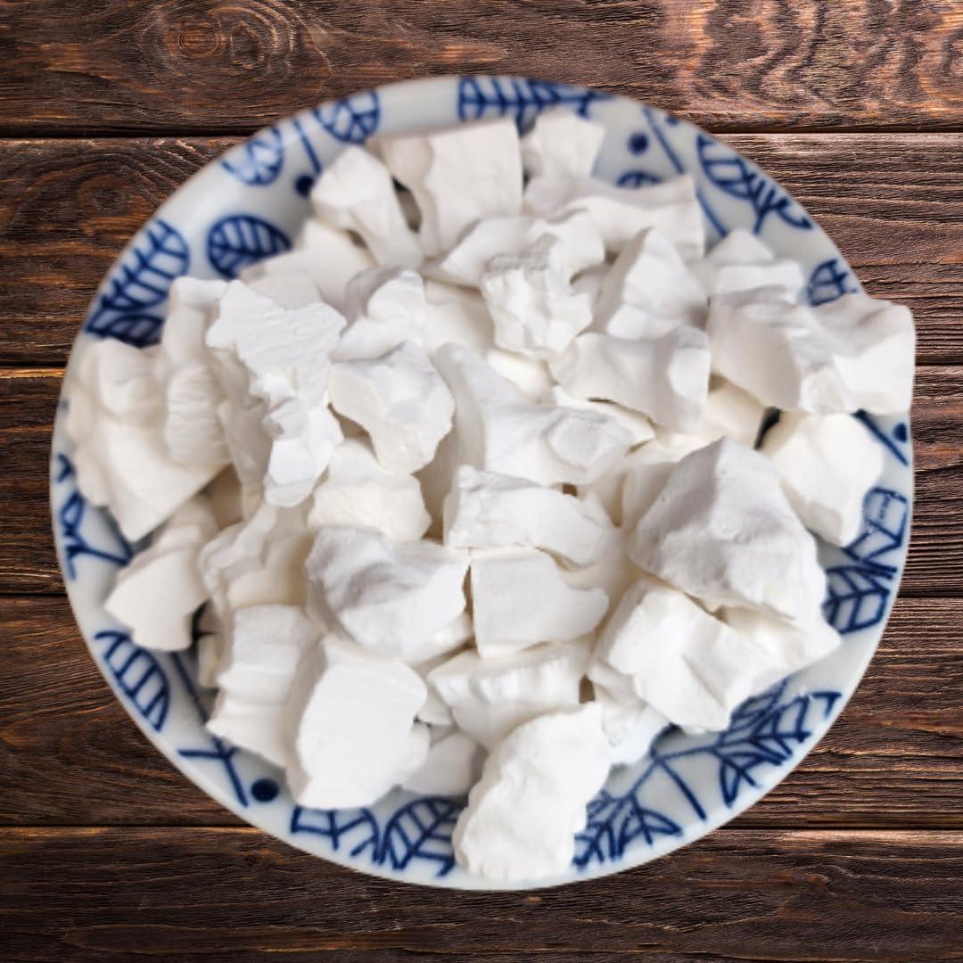 mekoman Arrowroot Chunks, Radix Puerariae Flour, Snack Sized of Crunchy Arrow Roots Starch, Gluten-Free Cornstarch Substitutes Thickening Ingredient for Cooking, Baking, and More - Ideal for Sauces, Soups,