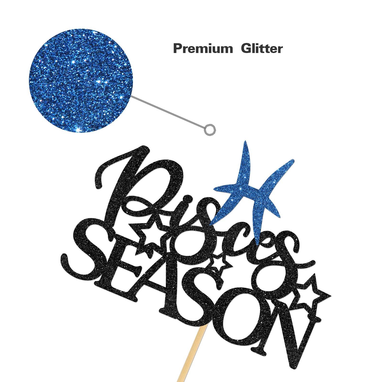 Helewilk Helewilk Pisces Season Cake Topper, Feb Mar Pisces Birthday Party Decoration, Zodiac Astrology Birthday Party Cake Decor, Constellations Themed Birthday Supplies (Pisces)