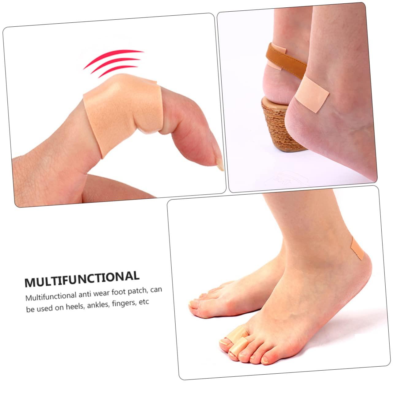 Healifty 3Pcs Anti-wear Stickers for Heels Anti- wear Foot Care Sticker Exercise Stickers Anti Tape Foot Protectors for feet Heel Stickers for Women pe Foam Patch Tape roll