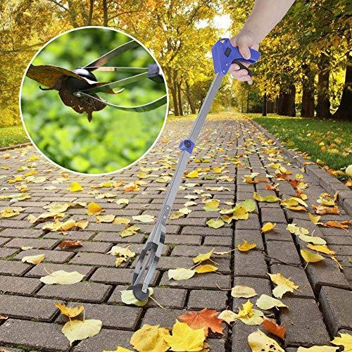 OKJHFD OKJHFD Grabber Tool, Folding Garbage Picker Trash Grabber for Garden Leaves Waste Pick Up,Claw Grabber Stick (Blue)