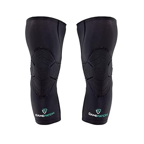 Gamepatch Gamepatch Knee Pads | Compression Sleeve Joint Protection | Shock Absorbing Technology | Men Women Kids, Black, Size M