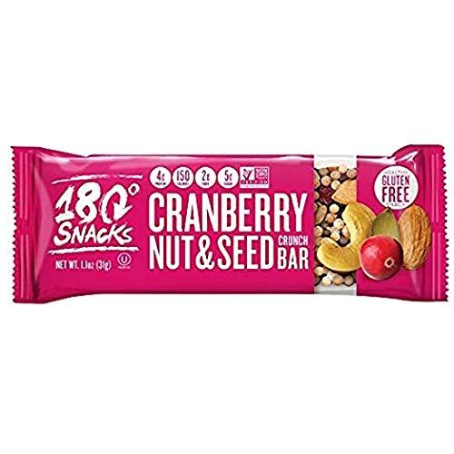 180 Snacks 180 Snacks Fruit Nut & Seed Crunch Bar 1 Pack, 5 Snack Bars (Cranberry)