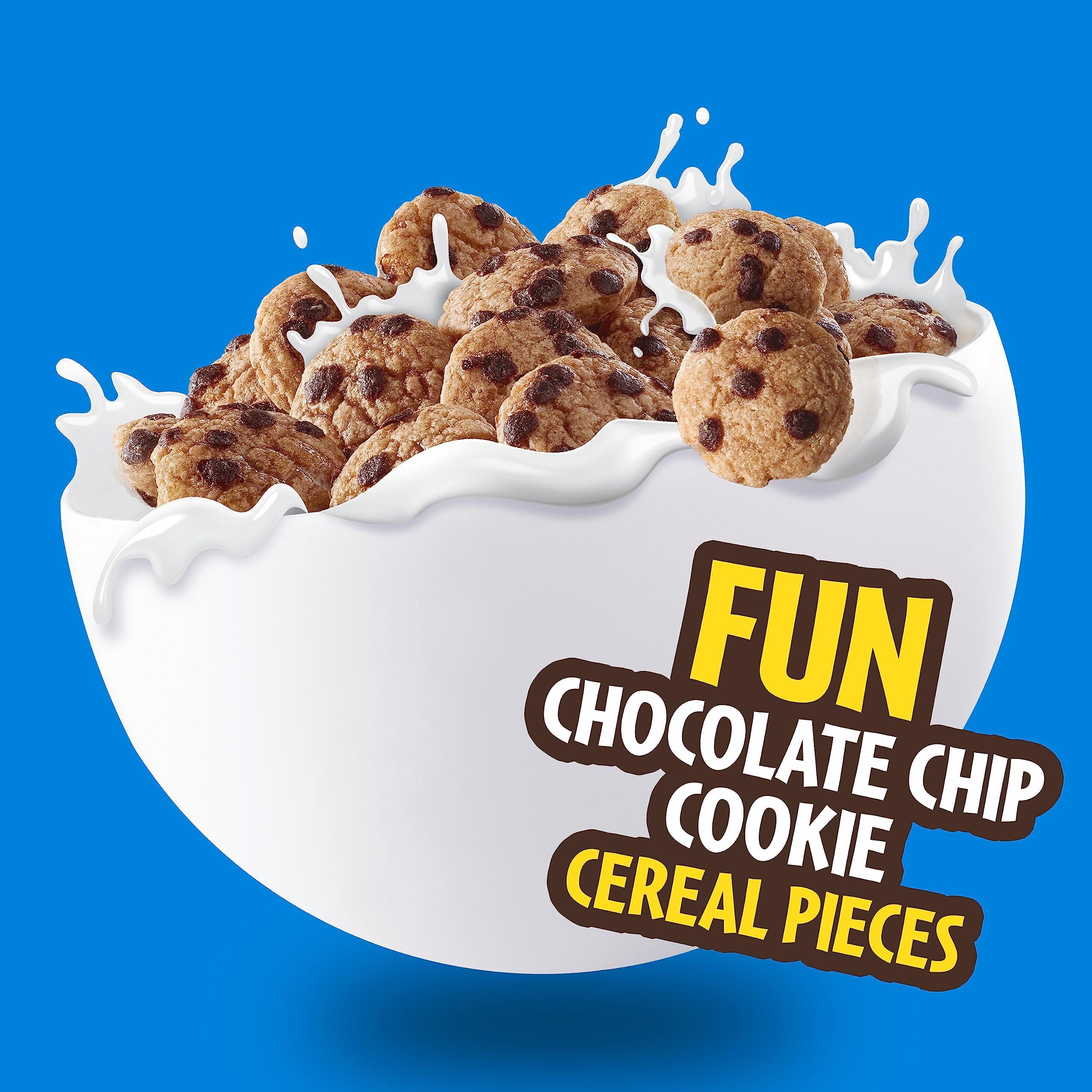 Cookie Crisp Cookie Crisp Breakfast Cereal, Chocolate Chip Cookie Taste, Made With Whole Grain, Giant Size, 26.3 oz (Pack of 2)