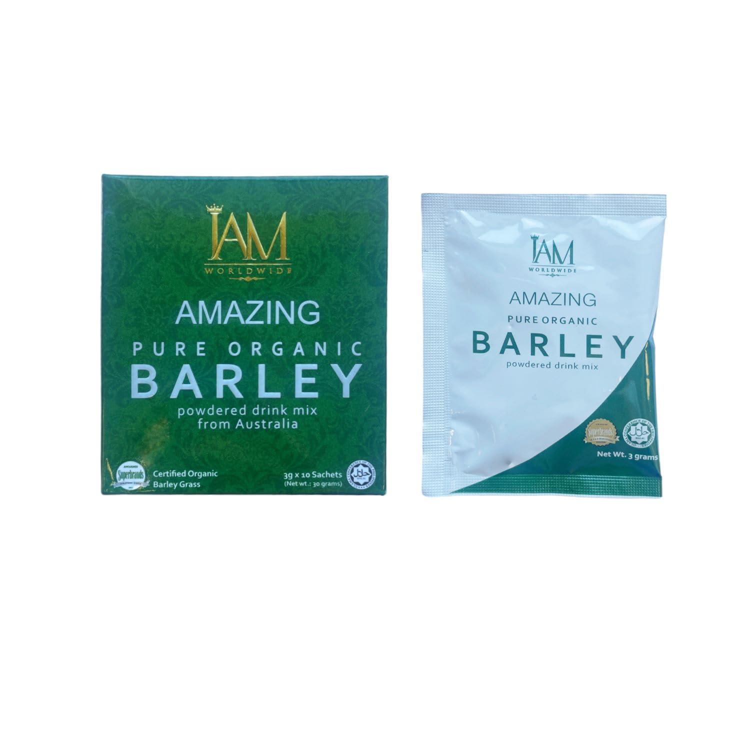 IAM WORLDWIDE Pure Barley Powdered Drink Mix Organic Barley Green Natural Blend